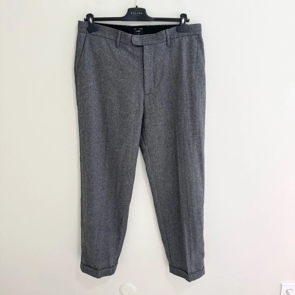 J. Crew NWT Creased Trouser in Japanese Wool Blend 36X32